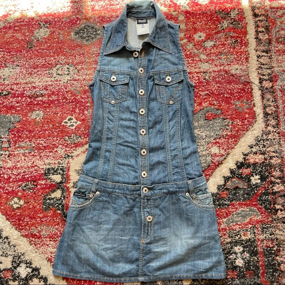 Vintage d&g denim dress - Picture 1 of 6